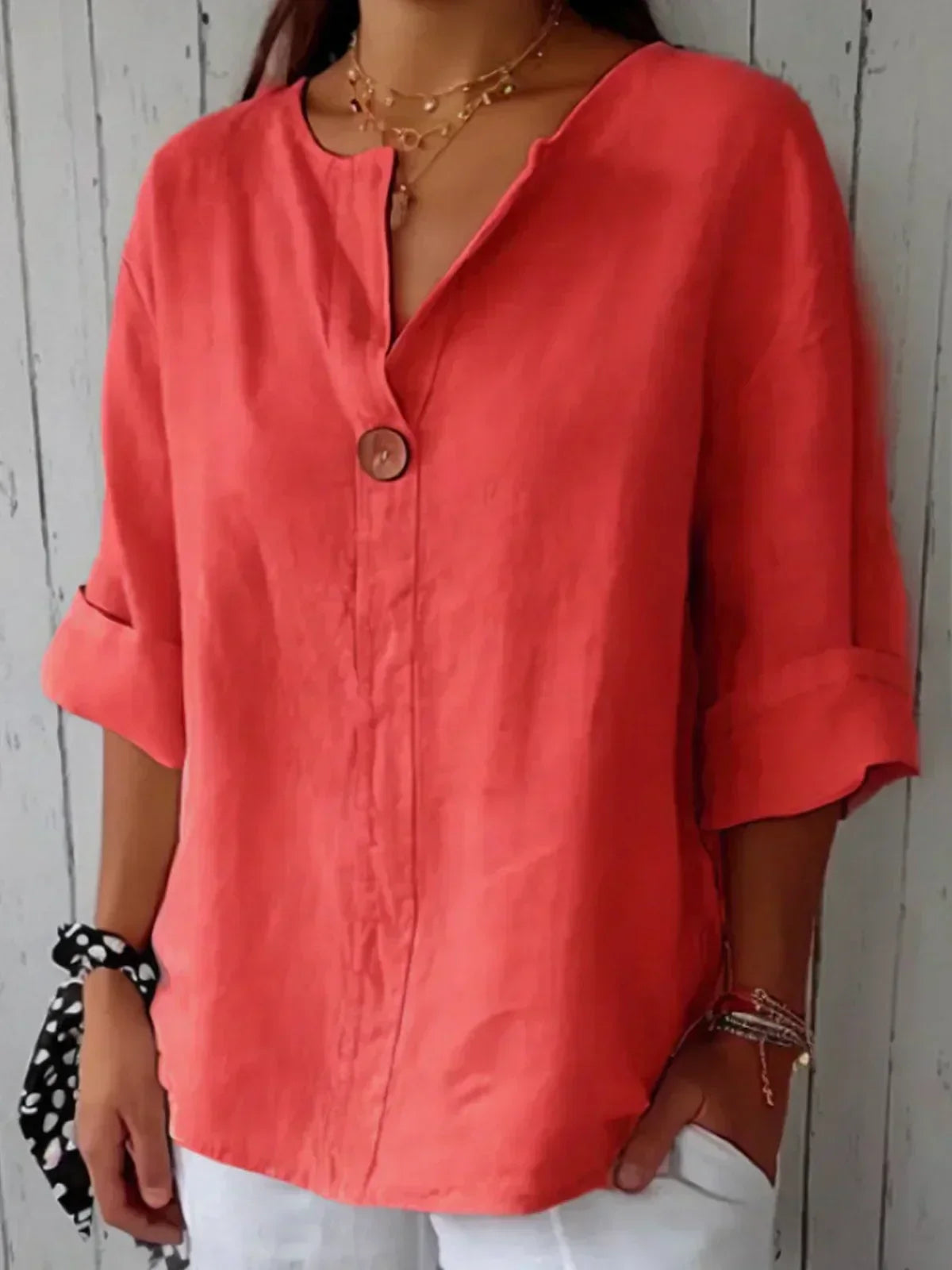 Aria | Casual V-hals Blouse