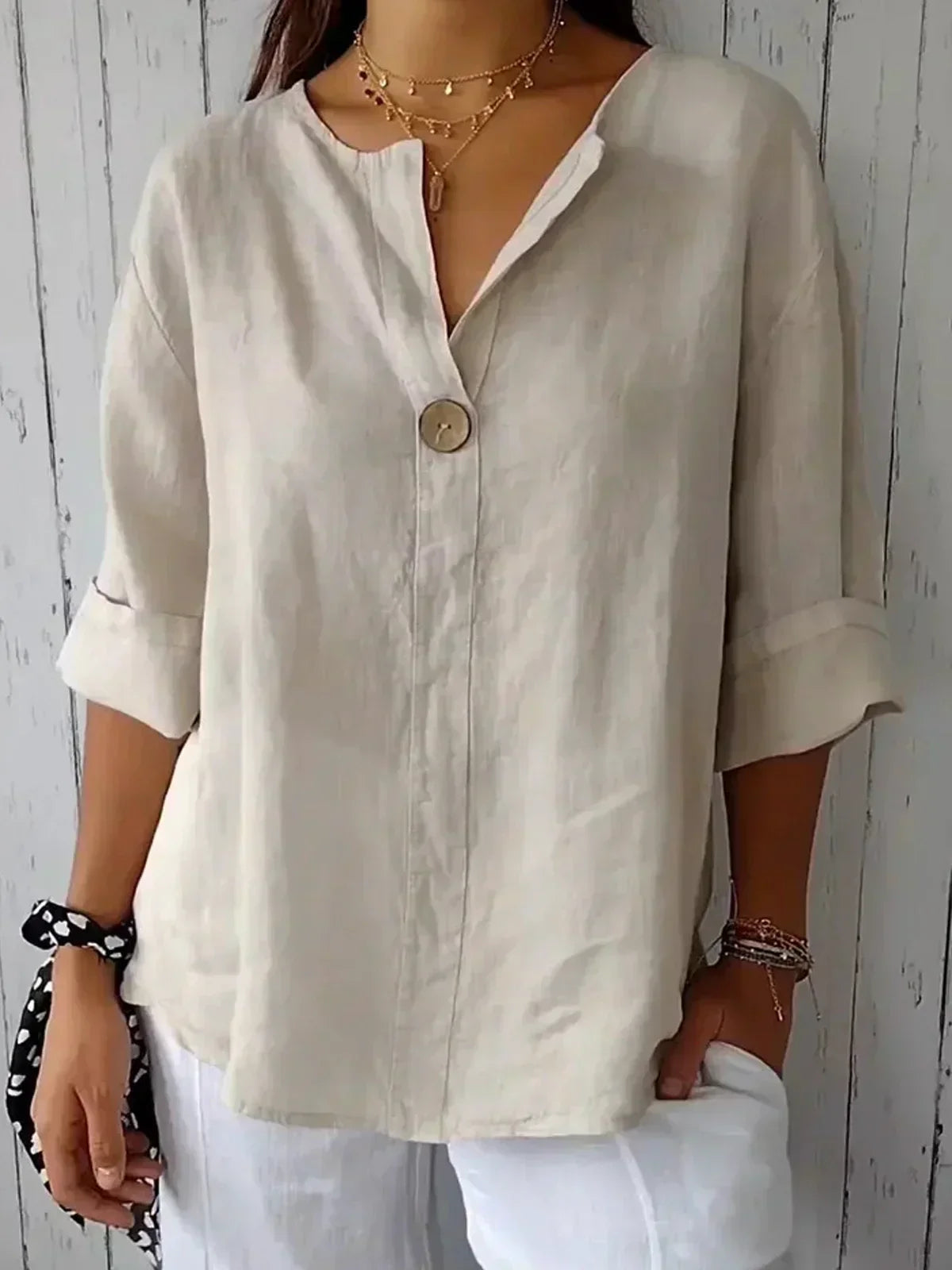 Aria | Casual V-hals Blouse