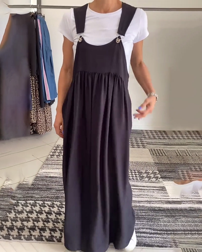 CAMILLE | Casual-Chic Mouwloze Vloeiende Jurk