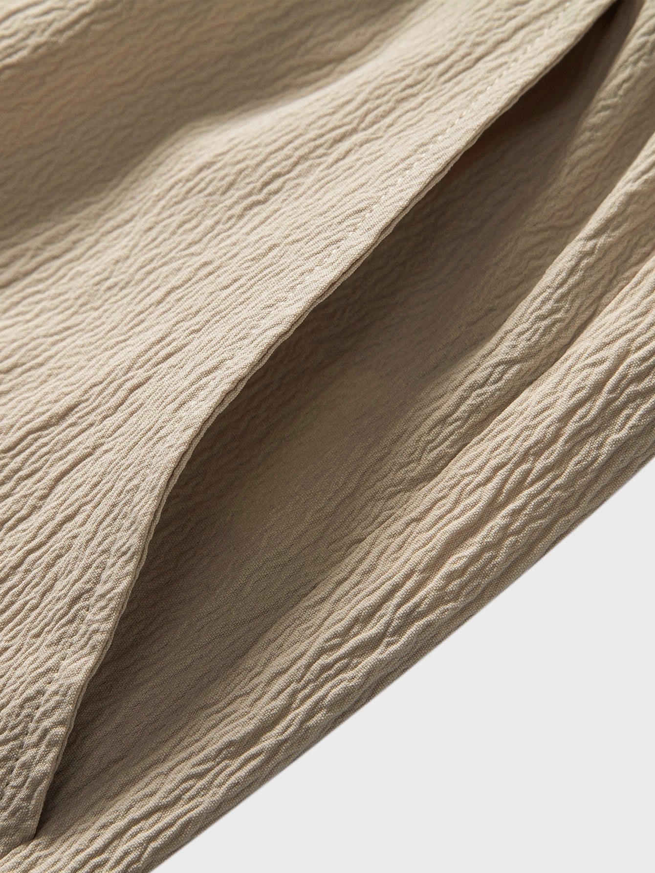 Wrinkle Textured Straight Leg Pants