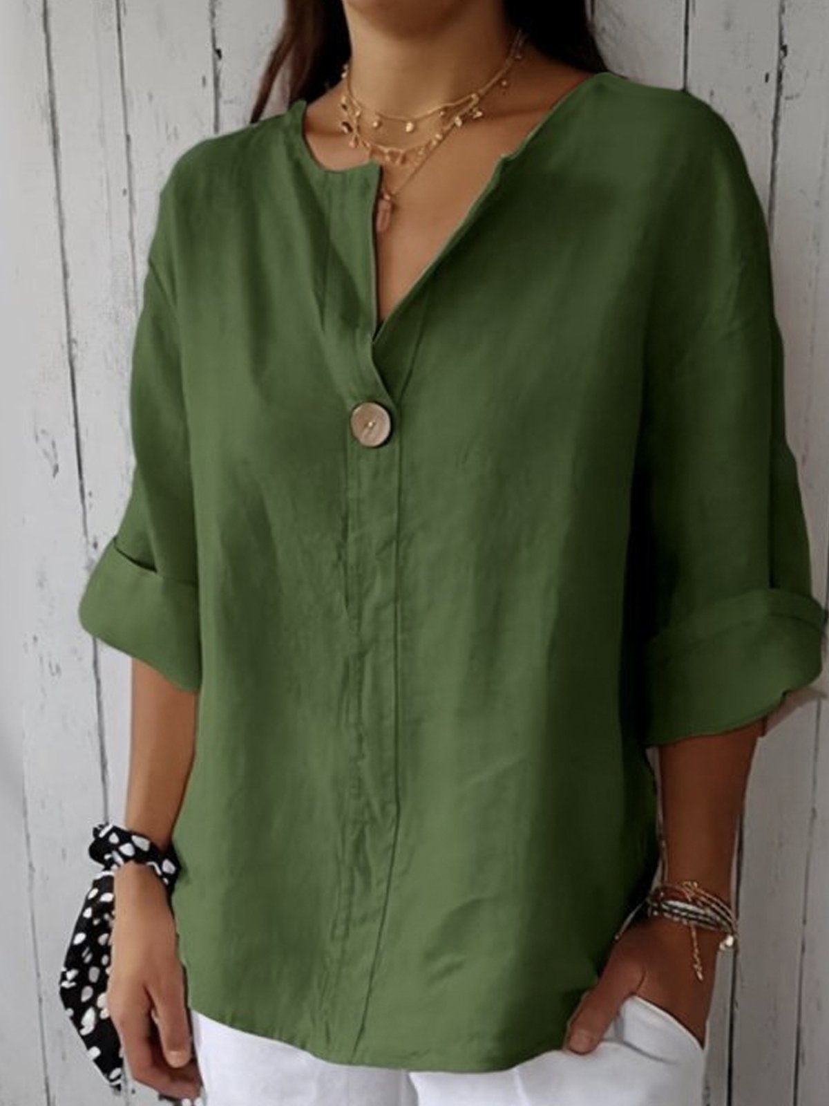 Aria | Casual V-hals Blouse