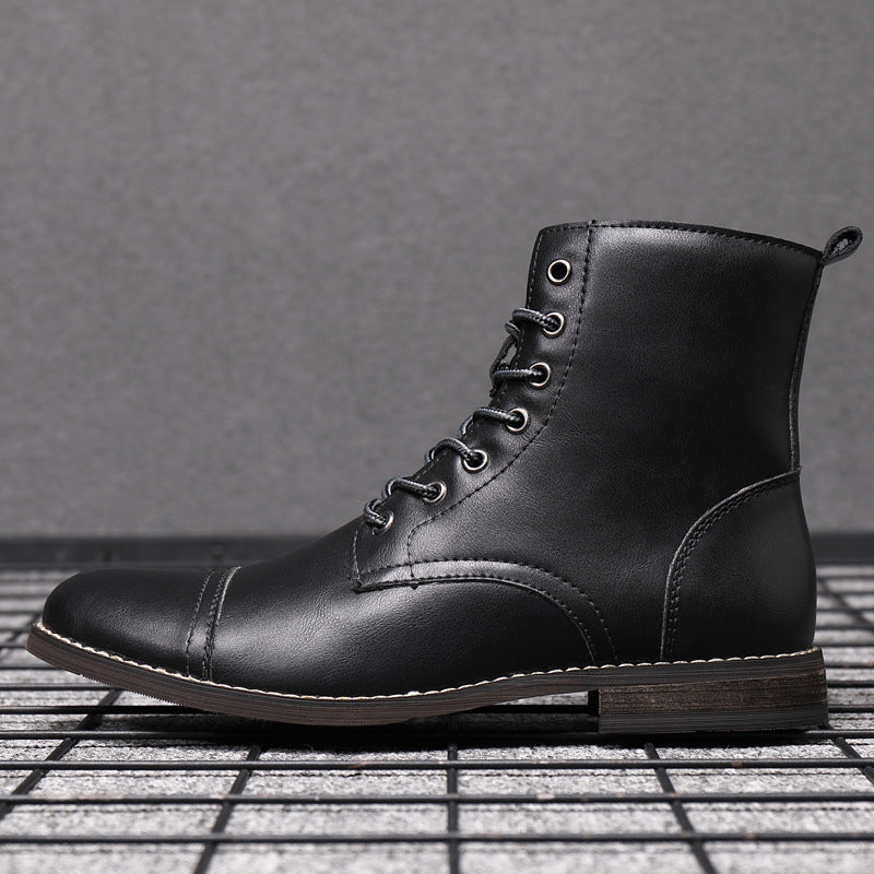 Oliver | Faux Leather Ankle Boots