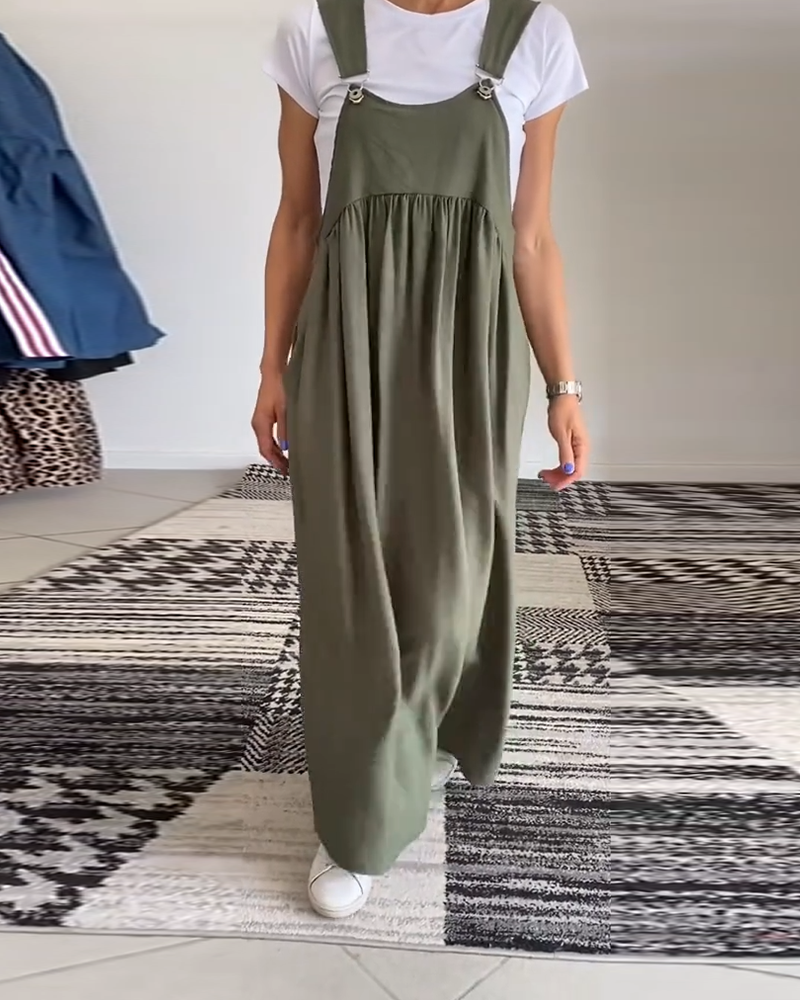 CAMILLE | Casual-Chic Mouwloze Vloeiende Jurk