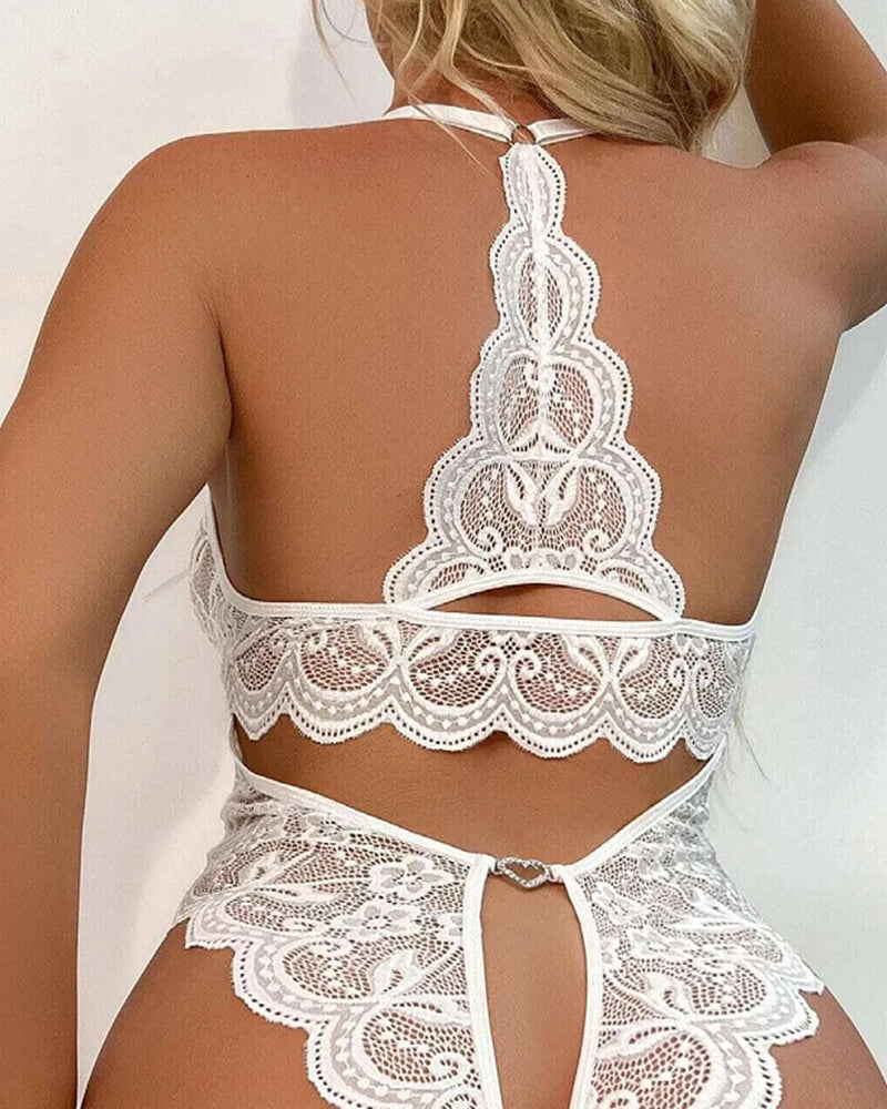 Pijama sexy puntiagudo con entrepierna abierta