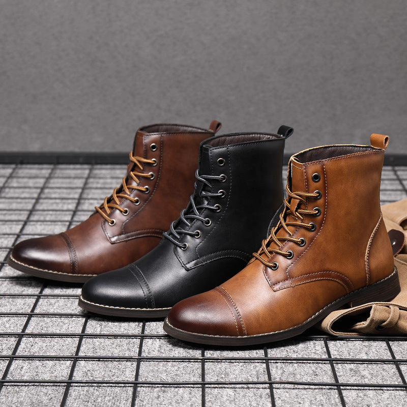 Oliver | Faux Leather Ankle Boots