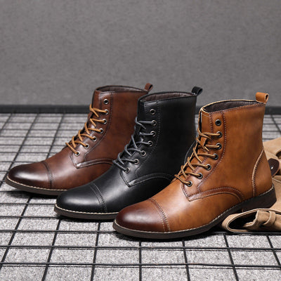 Oliver | Faux Leather Ankle Boots