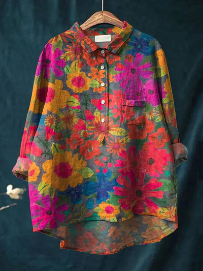 Aurora | Klassieke Bloemenblouse