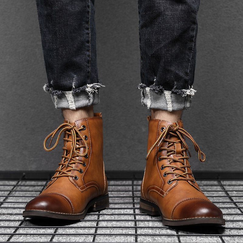 Oliver | Faux Leather Ankle Boots