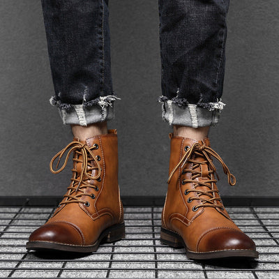 Oliver | Faux Leather Ankle Boots