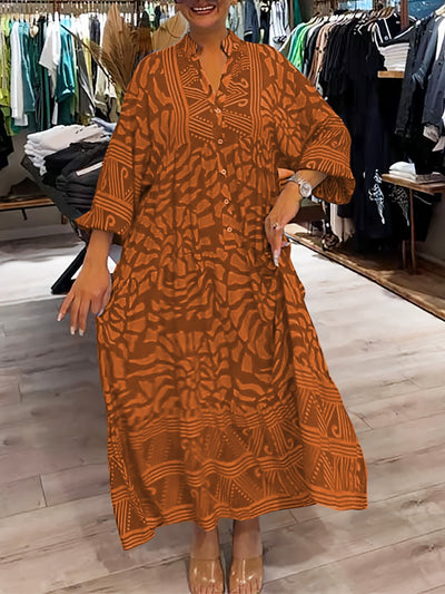 Mira | V-Neck Printed Dress (Almost Sold Out)