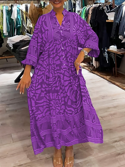 Mira | V-Neck Printed Dress (Almost Sold Out)