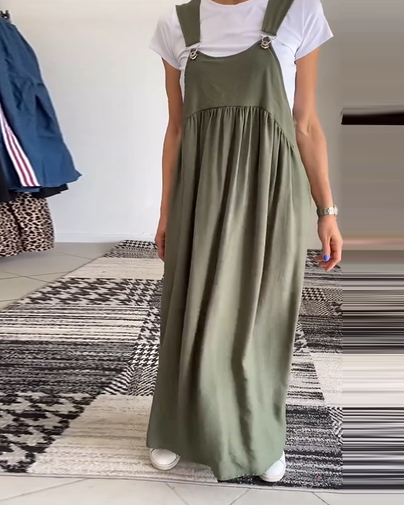 CAMILLE | Casual-Chic Mouwloze Vloeiende Jurk