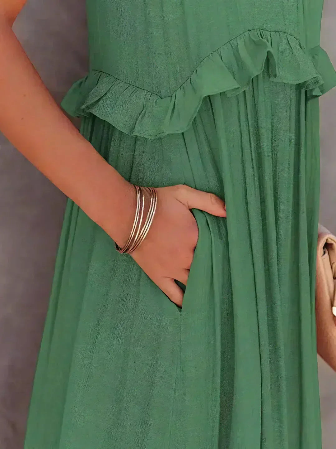 Sarah | Halter Ruffle Maxi Dress (Almost Sold Out)