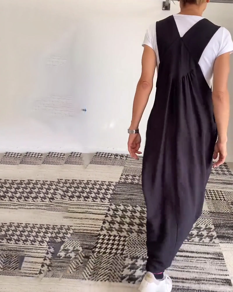 CAMILLE | Casual-Chic Mouwloze Vloeiende Jurk