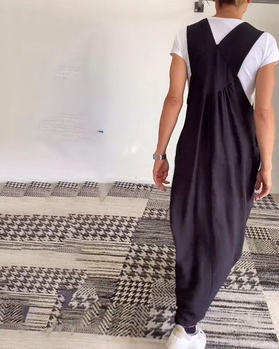 CAMILLE | Casual-Chic Mouwloze Vloeiende Jurk