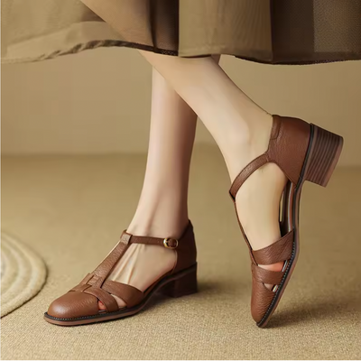 Sylviera T-Strap Flats