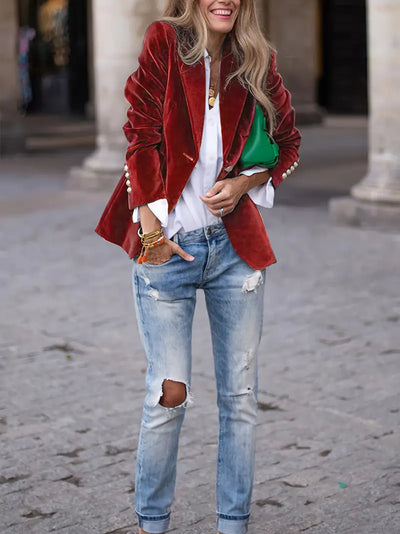 JULISSA | ELEGANT VELVET JACKET
