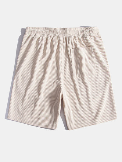 Monaco Slogan Print Drop Shoulder Oversize T-Shirt & Corduroy Drawstring Shorts