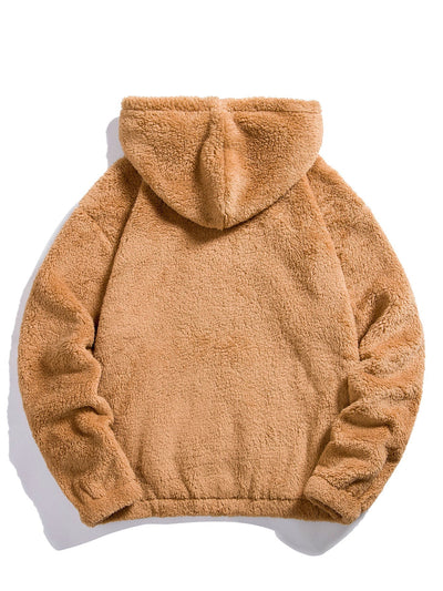 Beren Geborduurde Patch Teddy Hoodie