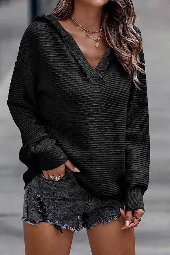 Camilla | Suéter de punto con capucha