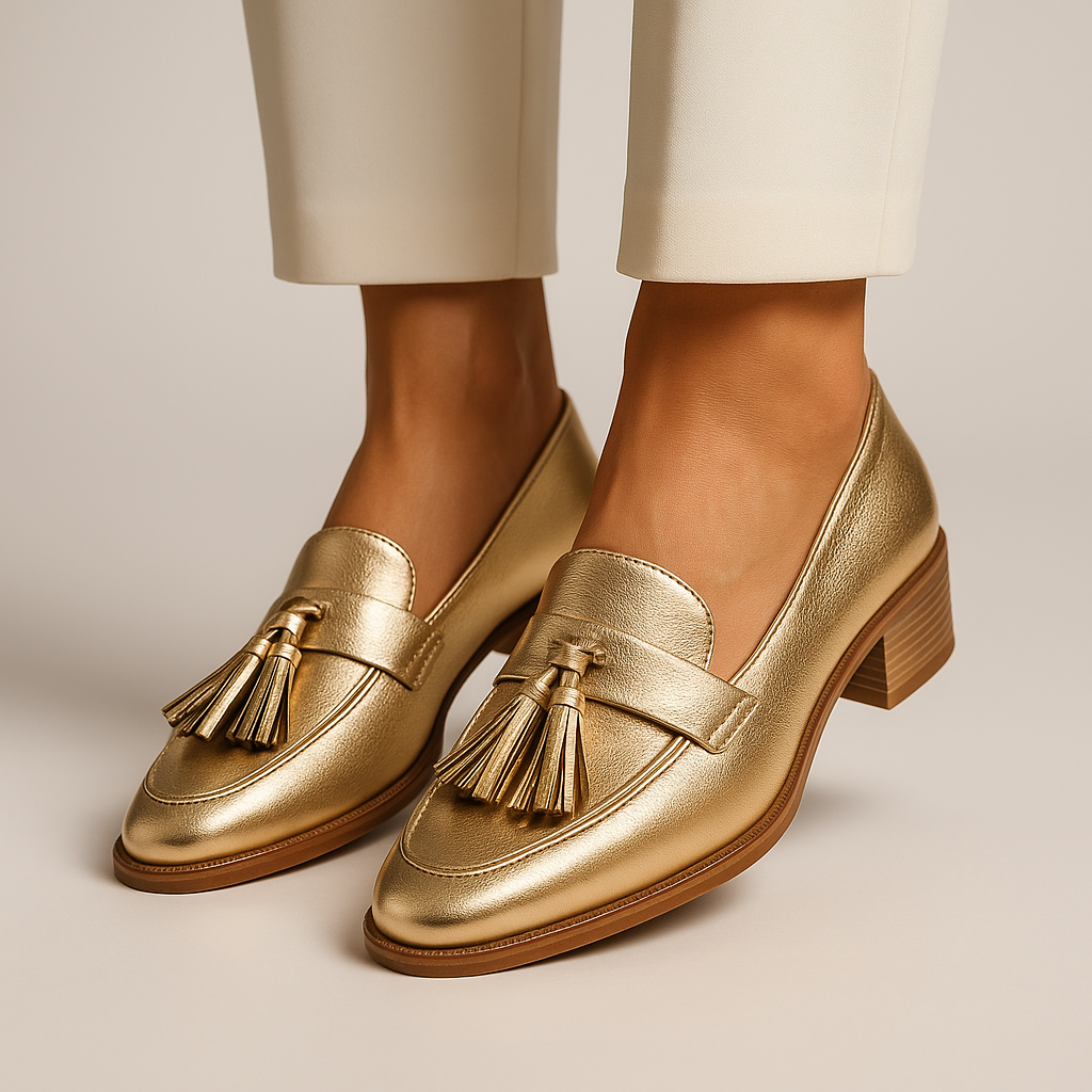 Valerie | Women's Golden Loafers