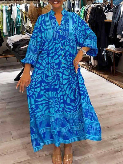 Mira | V-Neck Printed Dress (Almost Sold Out)