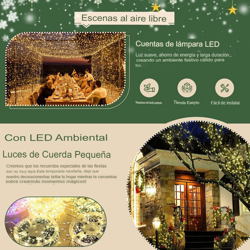 🎄Promoción navideña anticipada: guirnalda de luces pirotécnicas con cable de cobre🎄