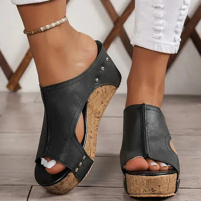Luna™ | Stilvolle orthopädische Keilsandalen