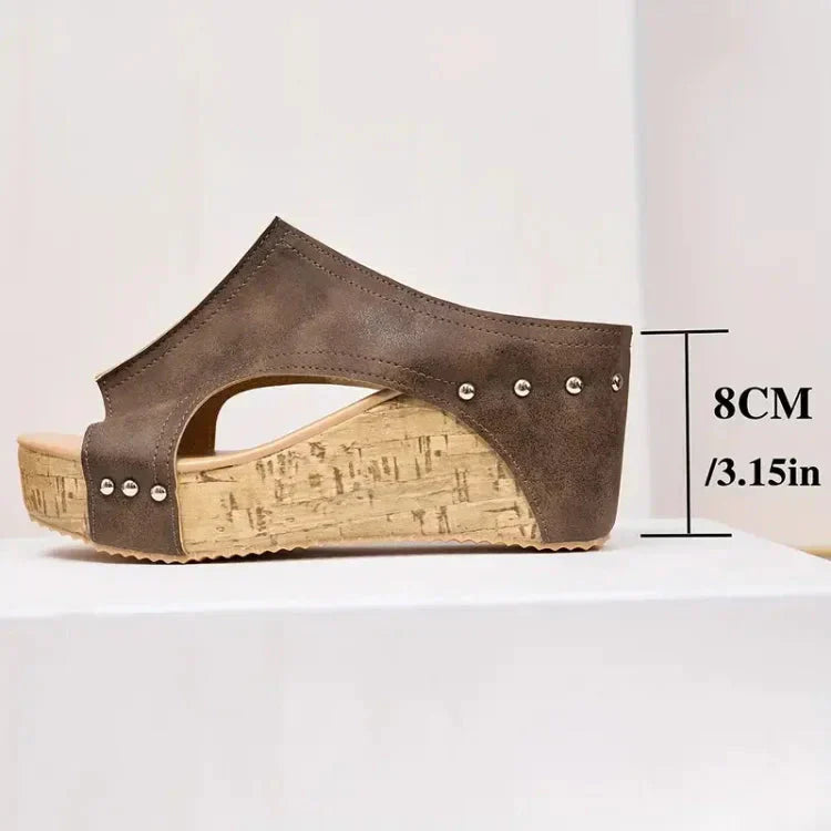 Luna™ | Stilvolle orthopädische Keilsandalen