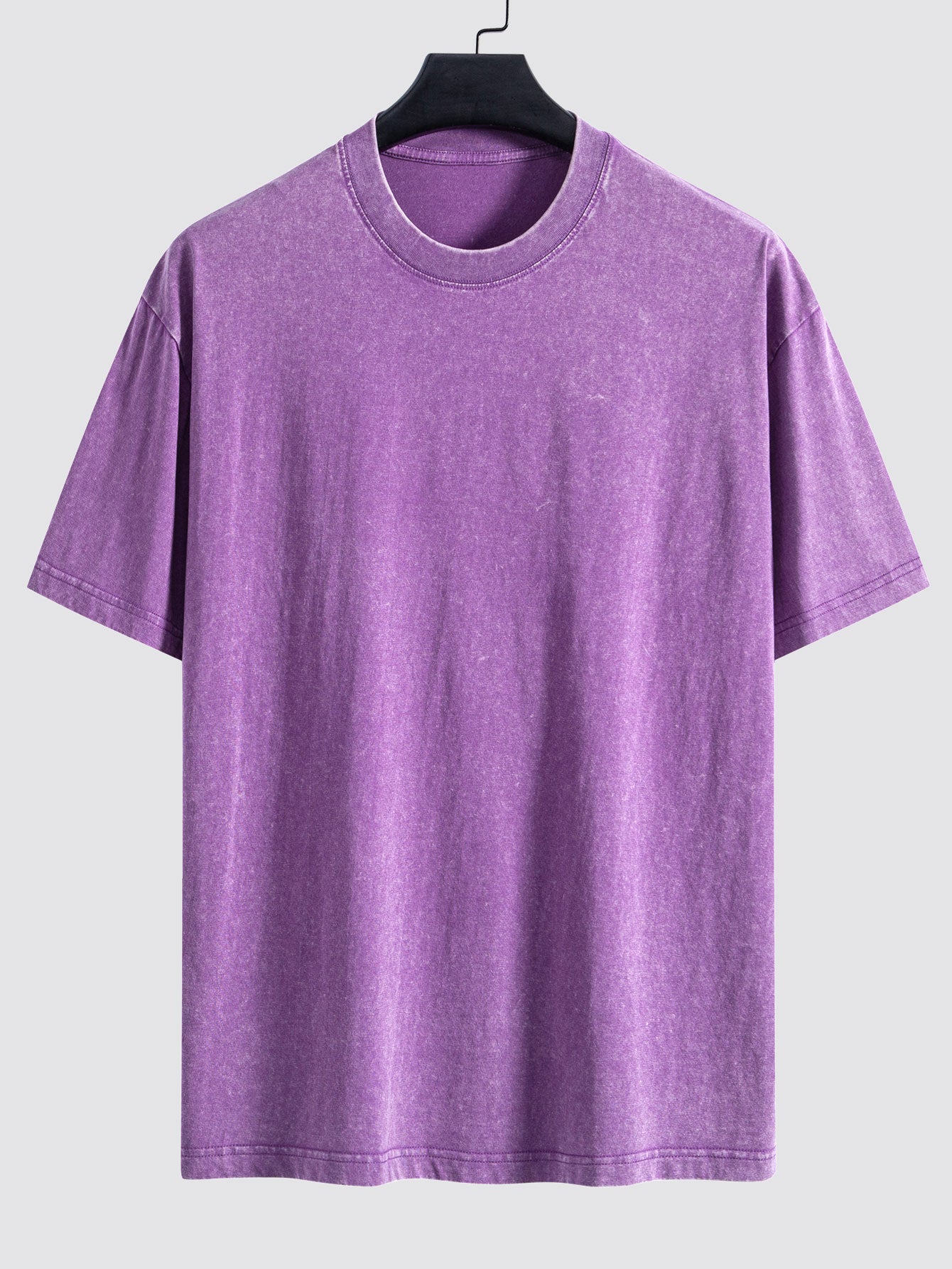 Basis Gewassen Versleten Drop Shoulder Oversized T-Shirt