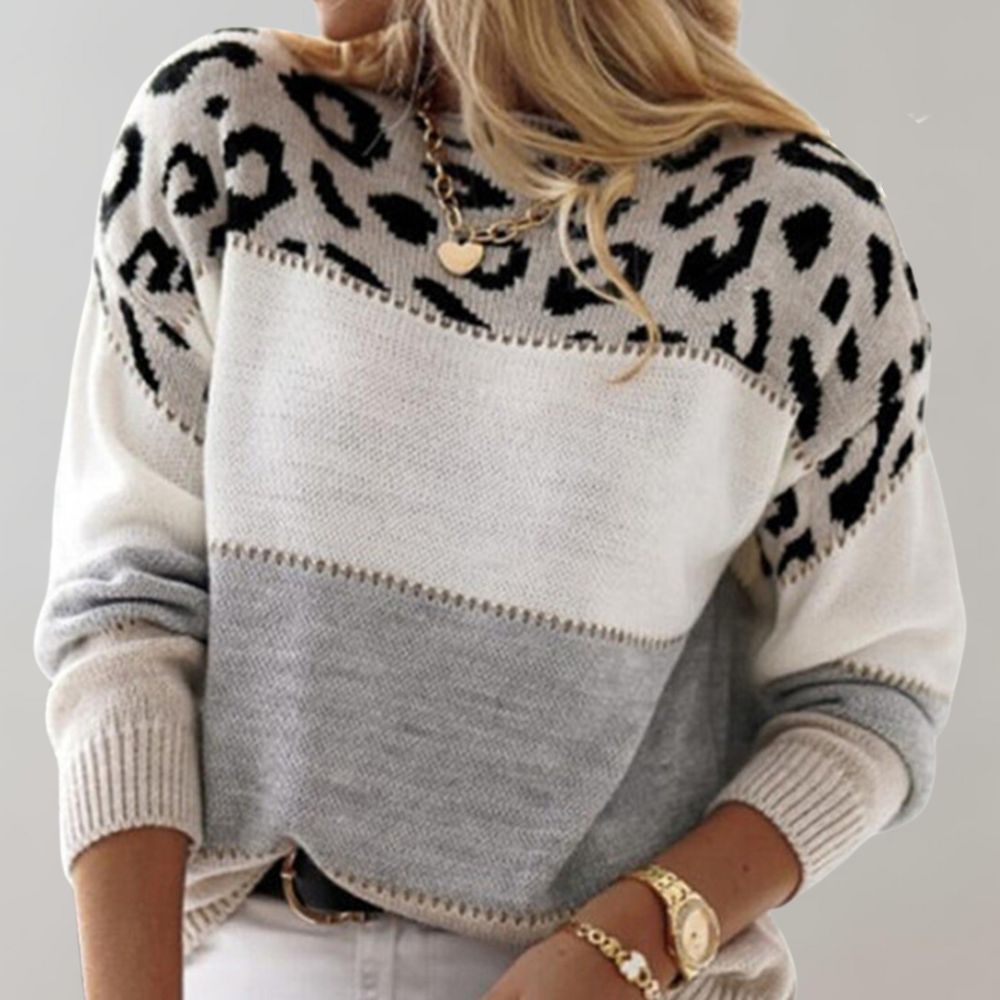 Cheyenne - Lässiger Pullover mit Leoparden-Design