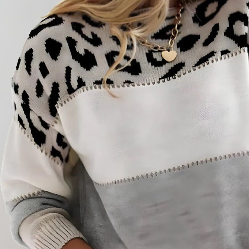 Cheyenne - Lässiger Pullover mit Leoparden-Design