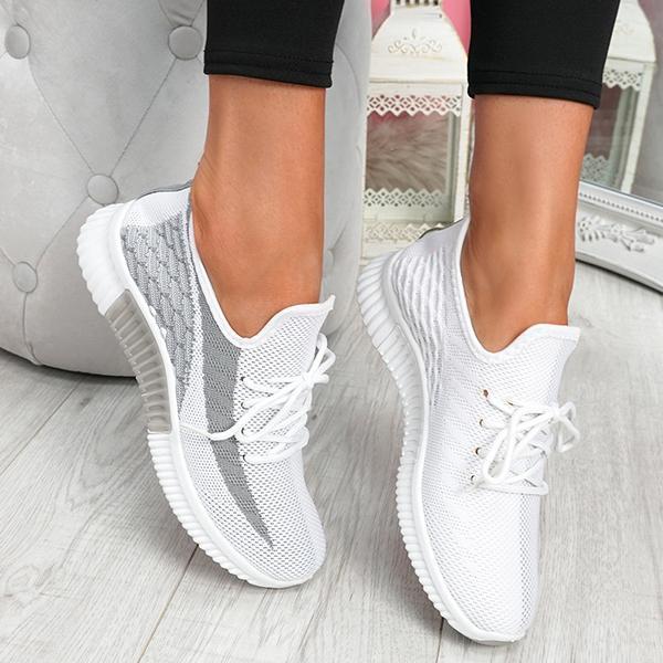 Liveli Breathable Lightweight Lace-Up Sneakers