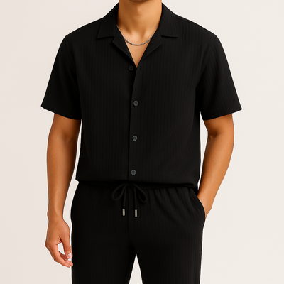 David | Juego de lino relajado