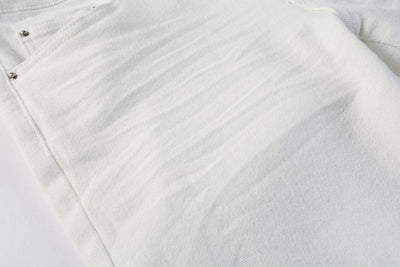 Vaqueros ajustados blancos árticos