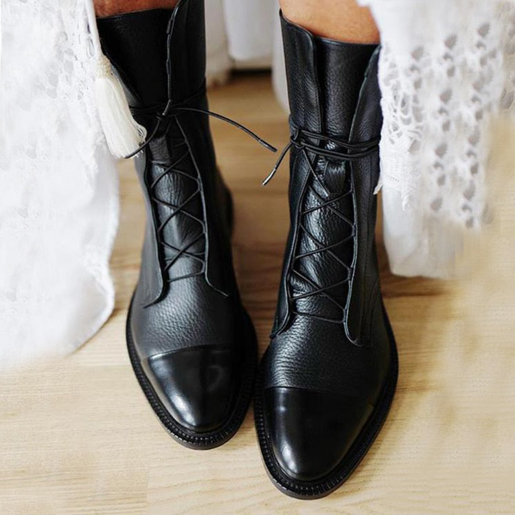 Harper | Lace Up Ankle Boots