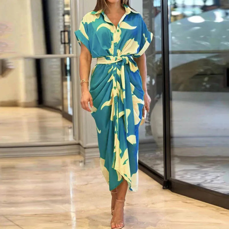 Amalia | Luxe Wikkel Maxi Jurk (Bijna Uitverkocht)