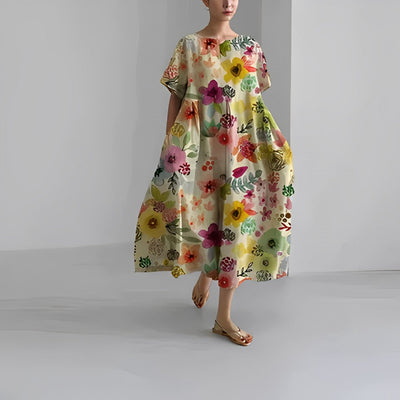 CÉLESTINE | Robe bohème fleurie pour un style naturel et romantique