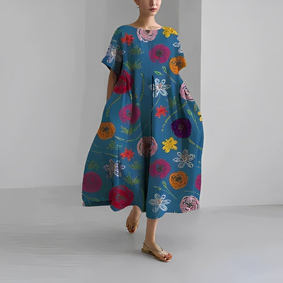 CÉLESTINE | Robe bohème fleurie pour un style naturel et romantique