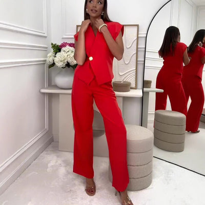 Alexa Pants and Vest Suit