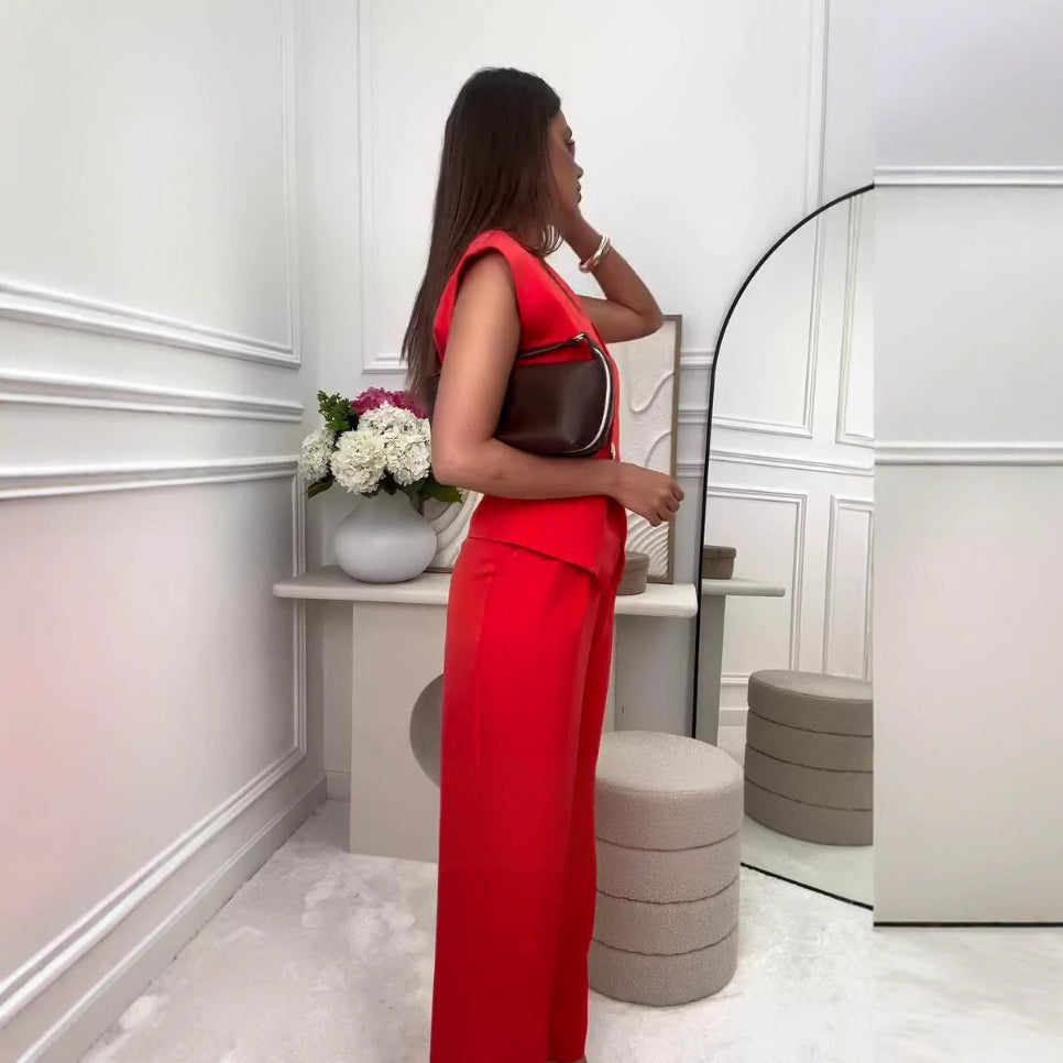 Alexa Pants and Vest Suit