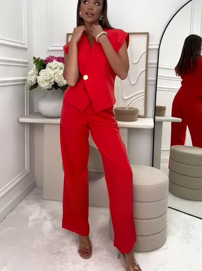 Alexa Pants and Vest Suit