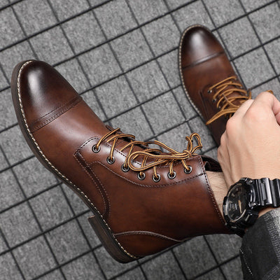Oliver | Faux Leather Ankle Boots