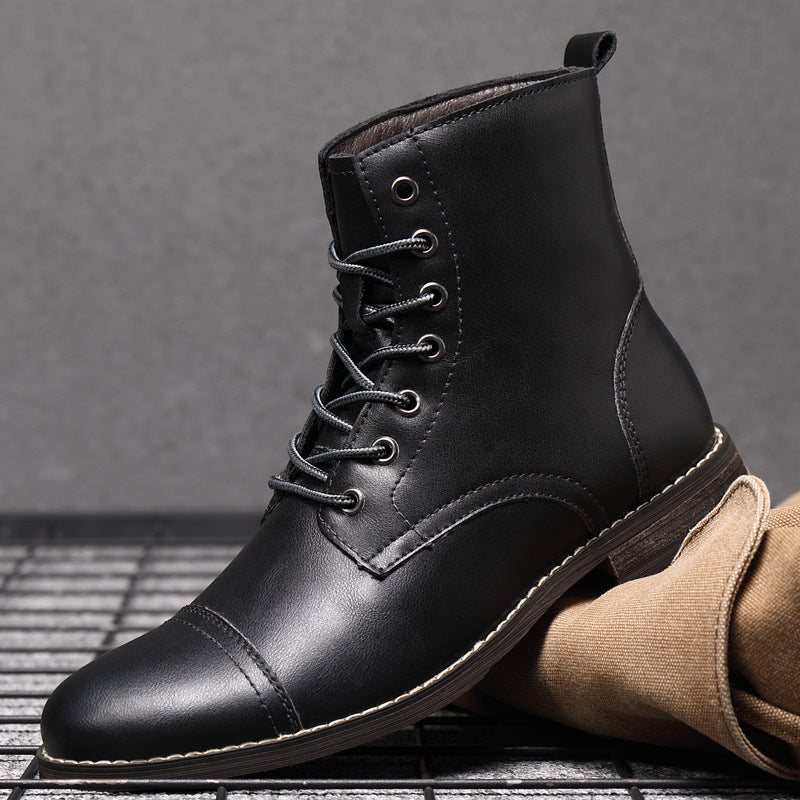 Oliver | Faux Leather Ankle Boots