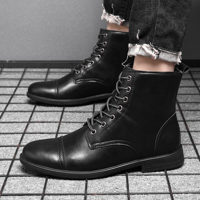 Oliver | Faux Leather Ankle Boots