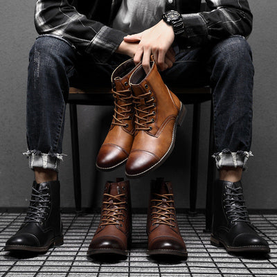 Oliver | Faux Leather Ankle Boots