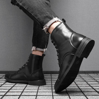 Oliver | Faux Leather Ankle Boots