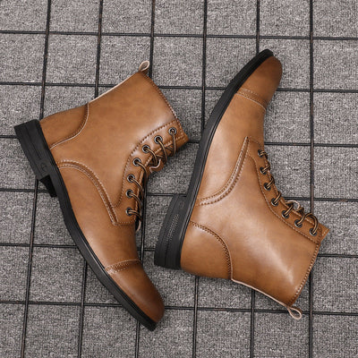 Oliver | Faux Leather Ankle Boots