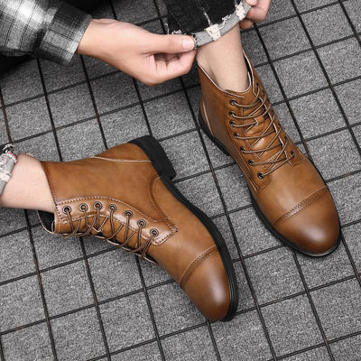 Oliver | Faux Leather Ankle Boots