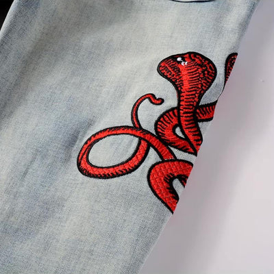 Vaqueros desgastados Venom Strike